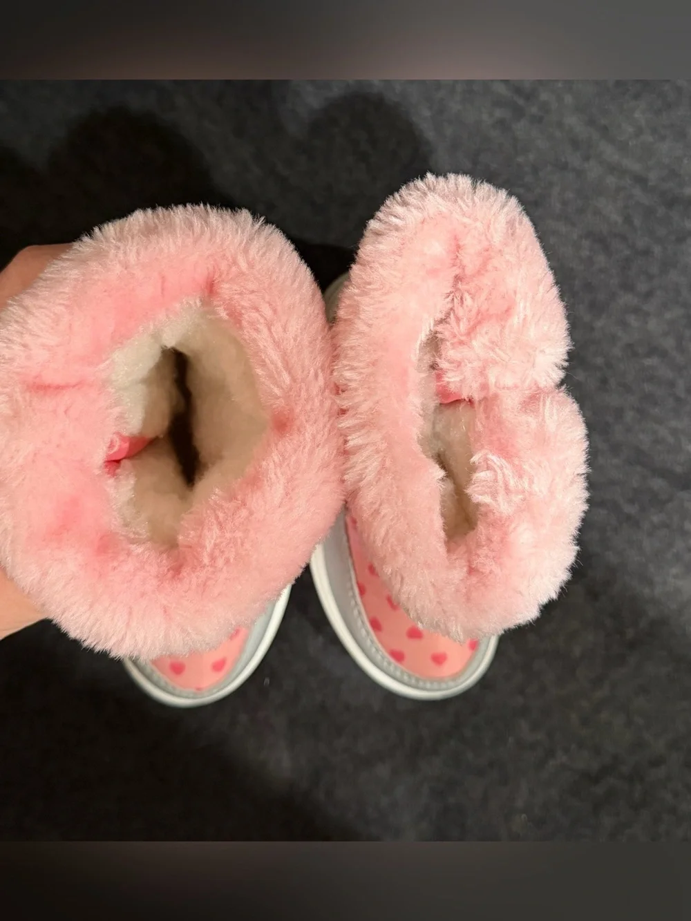 Kids Pink Winter Boots